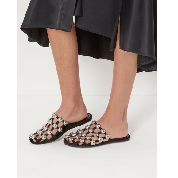 alexander wang fur slides